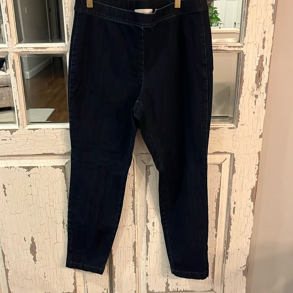 Lafayette 148 Murray size large denim capri NEW no tags